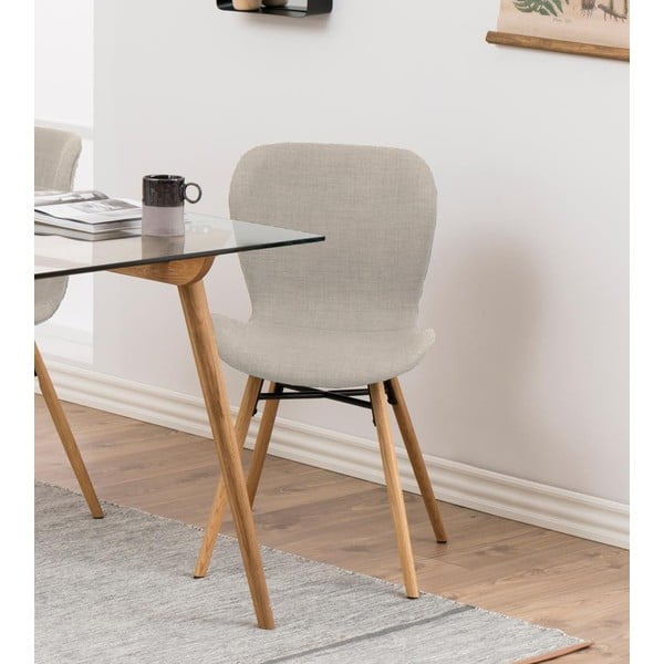 Súprava 2 béžových jedálenských stoličiek Batilda - Actona-image-1