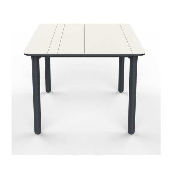 Sivo-biely záhradný stôl Resol NOA, 90 x 90 cm
