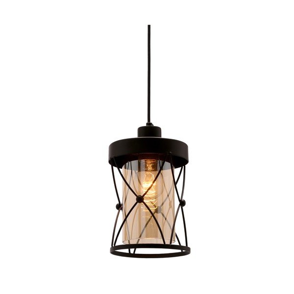 Čierne závesné svietidlo ø 15 cm Agar - Candellux Lighting-image-1