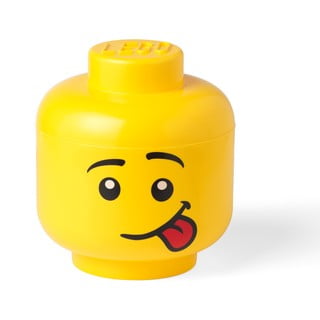 Žltý úložný box v tvare hlavy LEGO® Silly L