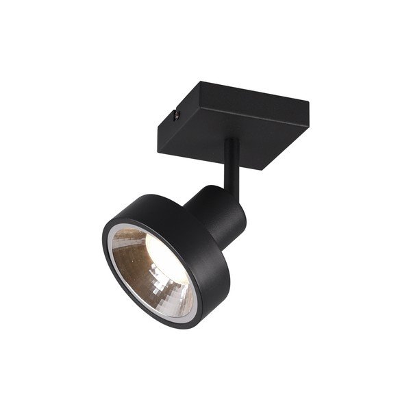 Čierne bodové svietidlo ø 11 cm Leon – Trio-image-1