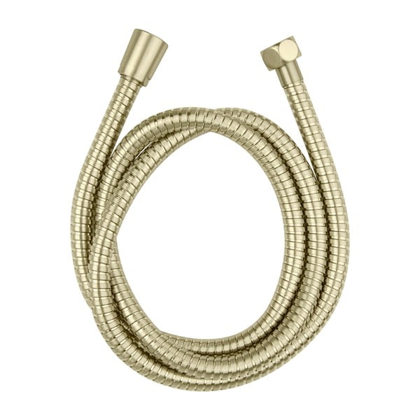 Matne zlatá sprchová hadica z nehrdzavejúcej ocele 150 cm Brass – Wenko