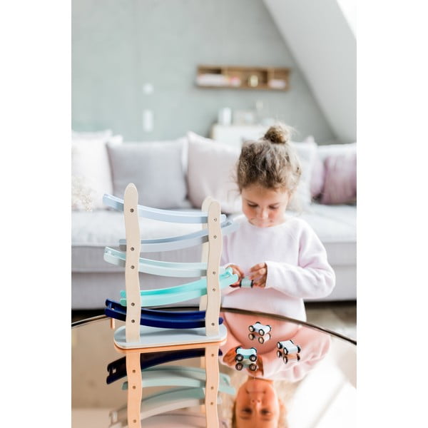 Drevená kaskádová dráha s autíčkami Kindsgut Run-image-4