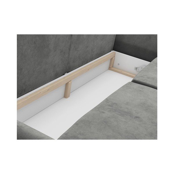 Sivý trojmiestna rozkladacia pohovka so zamatovým poťahom Windsor & Co Sofas Pyxis-image-4
