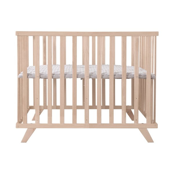 Detská ohrádka z bukového dreva s nastaviteľnou výškou 75x100 cm v prírodnej farbe Lil Planet – Roba-image-2