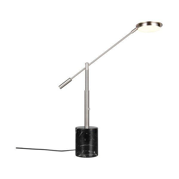 Čierna/v striebornej farbe LED stolová lampa (výška  65 cm) Fiore – Trio Select