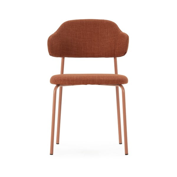 Jedálenská stolička v súprave v terakotovej farbe 4 ks Adriel – Marckeric-image-2