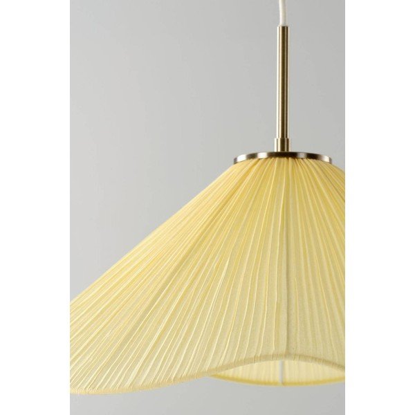 Žlté látkové závesné svietidlo ø 50 cm Lunaria – Jotex-image-2