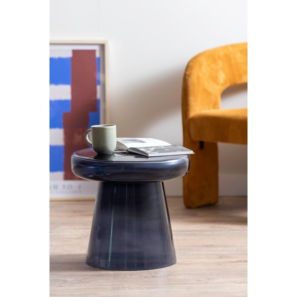 Sklenený okrúhly odkladací stolík ø 41 cm Simpleza  – Leitmotiv-image-1