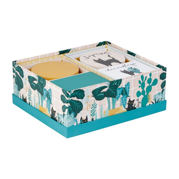 Dekoratívne kartónové úložné boxy s vekom v súprave 9 ks Chamouflage - Jardin d'Ulysse-image-3