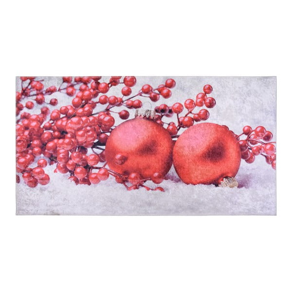 Červeno-biely koberec Vitaus Berries, 120 × 160 cm