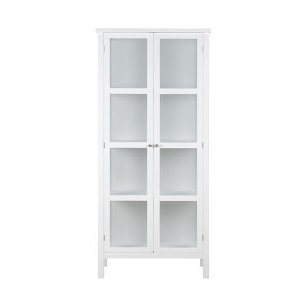 Biela 2-dverová vitrína Actona Eton, výška 180 cm