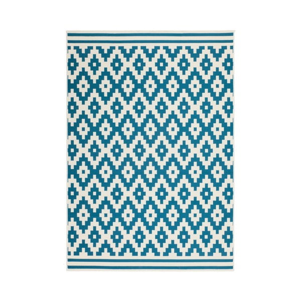 Modro-biely koberec Kayoom Stella 300, 120 x 170 cm