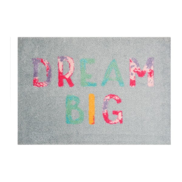Sivá rohožka Mint Rugs StateMat Dream Big, 50 × 75 cm