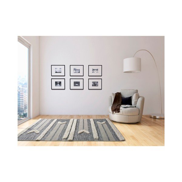 Sivo-biely koberec Universal Cheroky, 55 × 110 cm-image-1