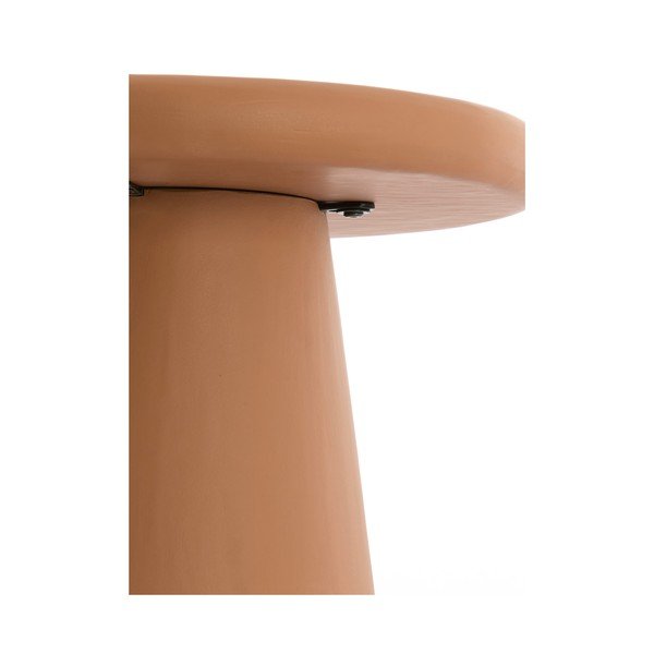 Okrúhly konferenčný stolík v terakotovej farbe ø 60 cm Kulona – Light & Living-image-3
