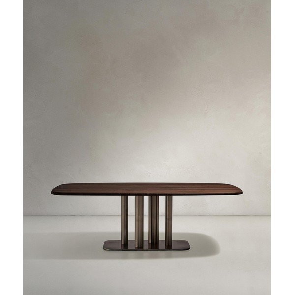 Jedálenský stôl v dekore orecha 100x180 cm Melvar – Kave Home-image-4