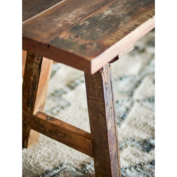 Drevená záhradná lavica v prírodnej farbe Brosse – Bloomingville-image-4