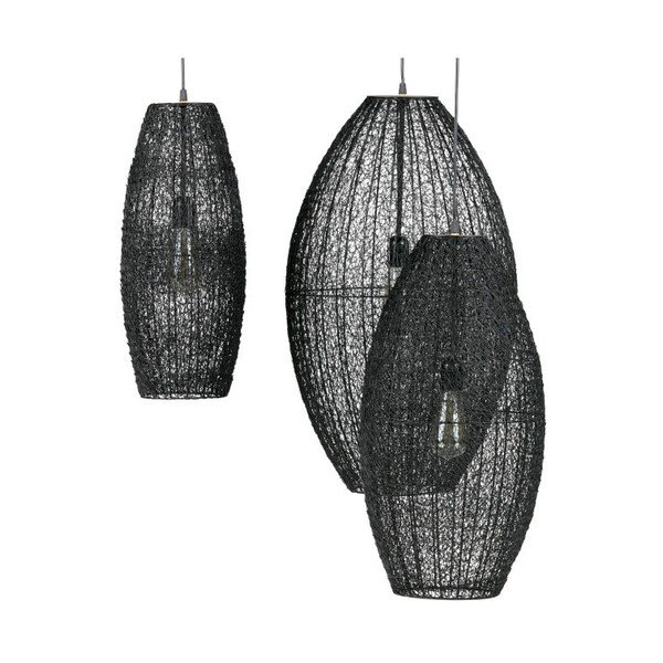 Čierne závesné svietidlo BePureHome Creative, Ø 40 cm-image-2