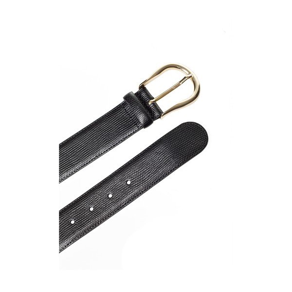 Čierny kožený dámský opasok Ferruccio Laconi Tyche, dĺžka 95 cm-image-2