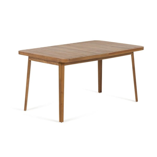 Záhradný stôl z akáciového dreva Kave Home Vilma, 143 x 90 cm