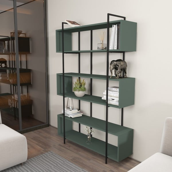 Zelená knižnica 120x180 cm Bruti – Kalune Design-image-3