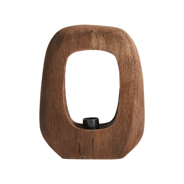 Hnedá stolová lampa (výška 30 cm) Kelafo – Light & Living-image-4