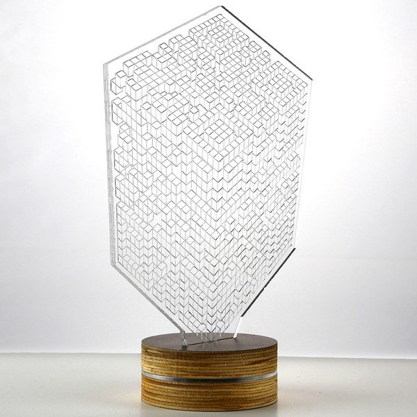 3D stolová lampa Squares-image-1