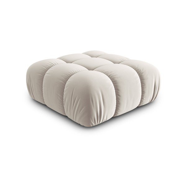 Béžová zamatová modulárna podnožka Bellis – Micadoni -image-3