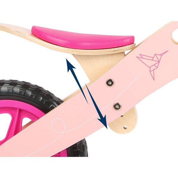 Ružový detský balančný bicykel Legler Hummingbird-image-2