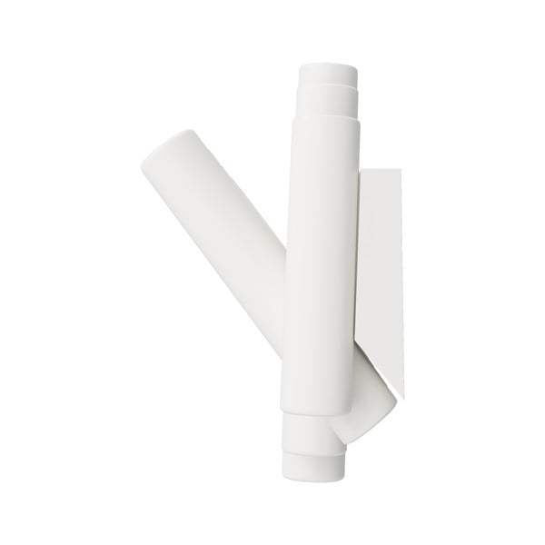 Biely nástenný vešiak z borovicového dreva Picket – Umbra-image-4