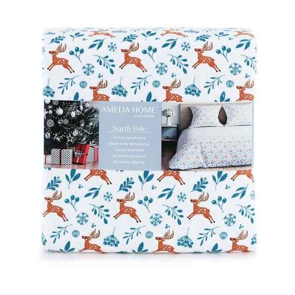 Flanelové obliečky na dvojlôžko AmeliaHome Snuggy Northpole, 200 x 200 cm-image-4