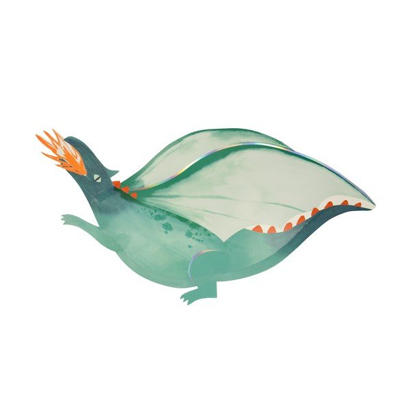 Papierové jednorazové tácky v súprave 4 ks Dragon – Meri Meri