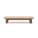 Záhradný odkladací stolík z tíkového dreva 70x140 cm Tirant – Kave Home