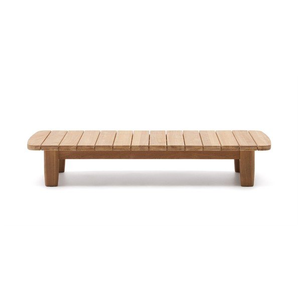 Záhradný odkladací stolík z tíkového dreva 70x140 cm Tirant – Kave Home