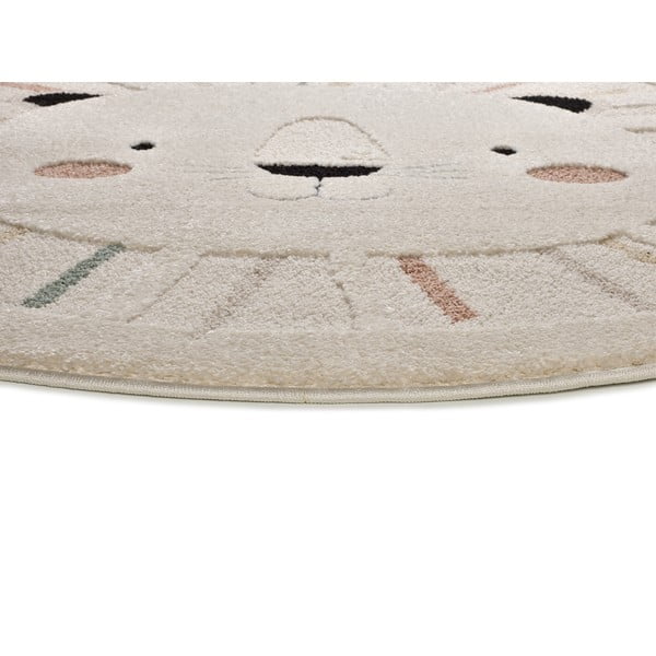 Krémovobiely detský koberec ø120 cm Clown – Universal-image-3