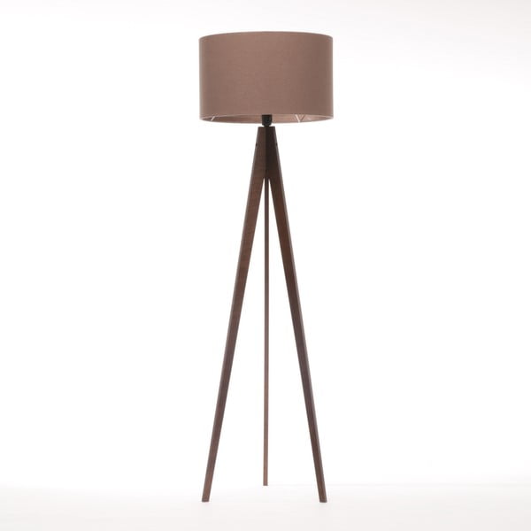 Hnedá stojacia lampa 4room Artist, hnedá lakovaná breza, 150 cm