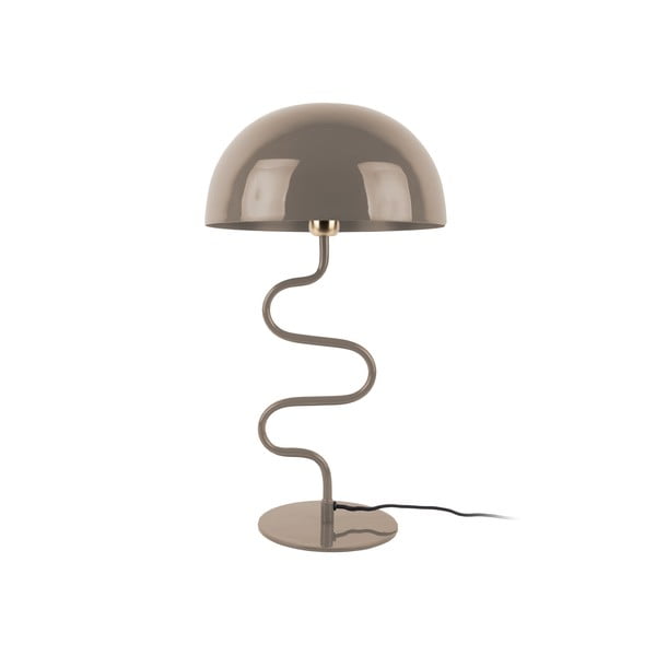 Svetlohnedá stolová lampa s kovovým tienidlom (výška 54 cm) Twist – Leitmotiv