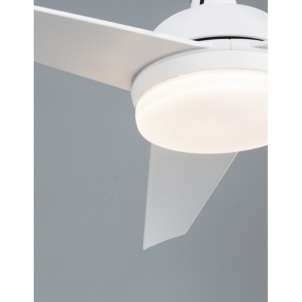 Matne biele kovové LED stropné svietidlo so skleneným tienidlom Flow – Nova Luce-image-2
