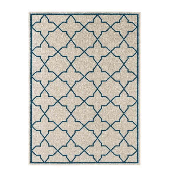Modrý koberec Chateau Viva, 70x140 cm