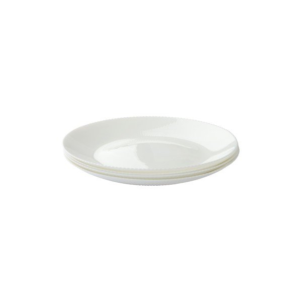 Biele sklenené taniere v súprave 4 ks ø 25 cm Alessia – Jotex-image-3