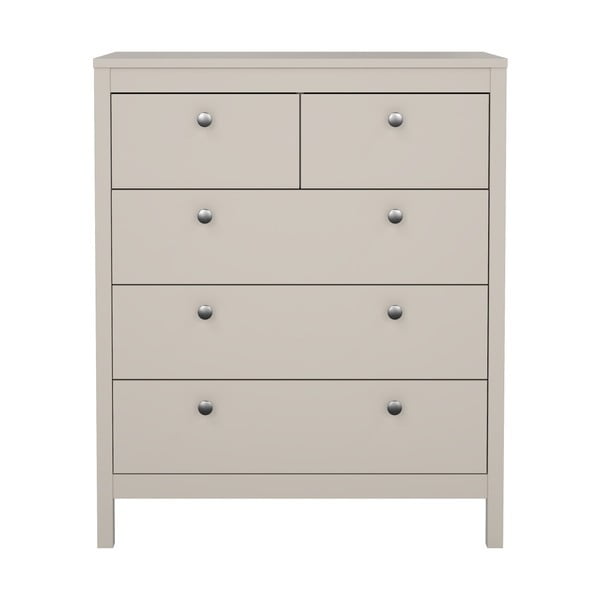 Sivobéžová komoda 82x99x38 cm Madrid – Tvilum-image-2