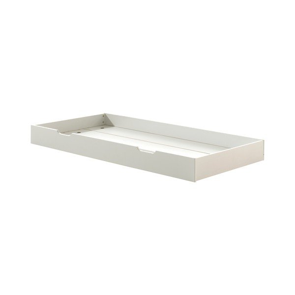 Biela detská posteľ z borovicového dreva s výsuvným lôžkom s roštom 90x200 cm Margrit – Vipack-image-4