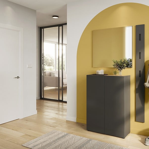 Biela predsieňová zostava v dekore duba 74x200x33 cm Alviano – Germania-image-1