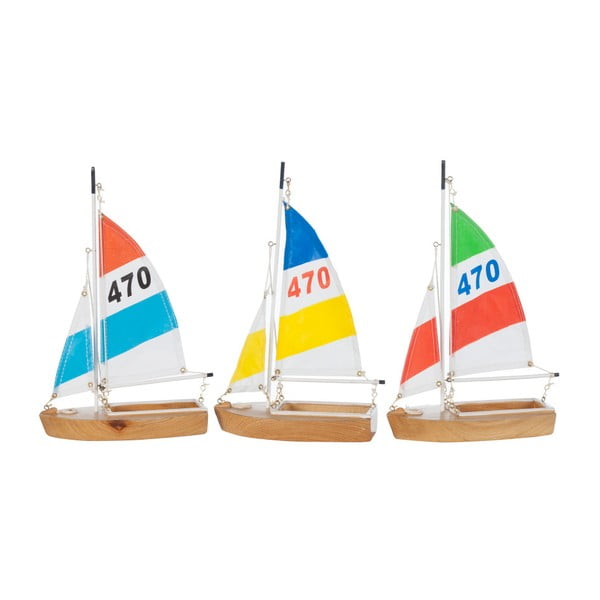 Sada 3 dekoratívnych lodičiek Artesania Esteban Ferrer Floating Ships