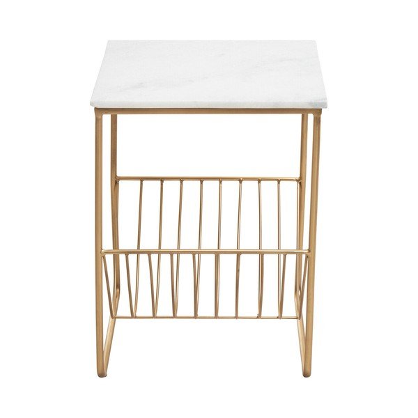 Odkladací stolík s mramorovou doskou 40x40 cm Mandoli – Premier Housewares-image-4