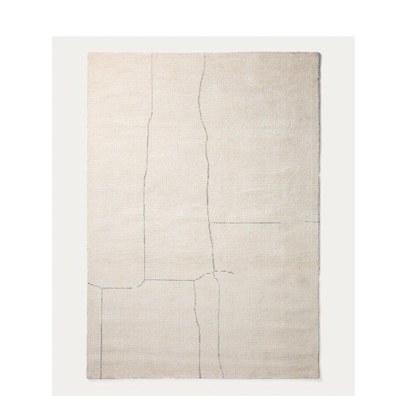 Krémovobiely ručne tkaný koberec 200x300 cm Lisdan – Kave Home