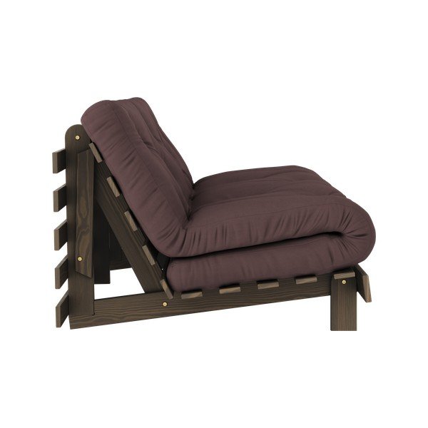 Tmavohnedá rozkladacia pohovka 160 cm Roots – Karup Design-image-4