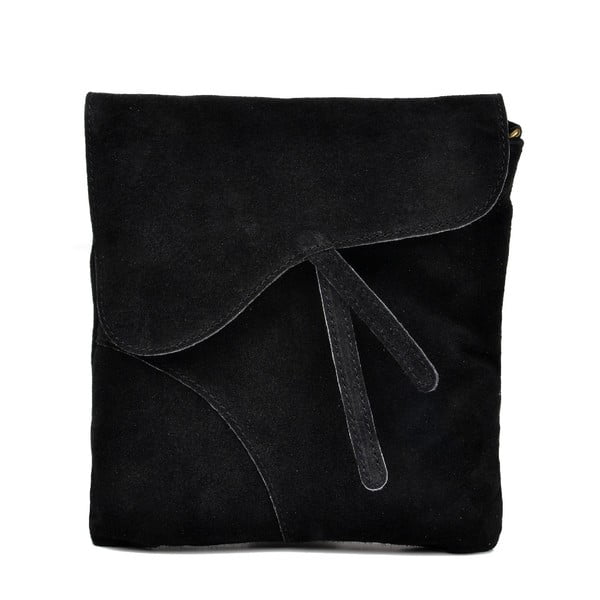 Čierna kožená kabelka Luisa Vannini Bibiana