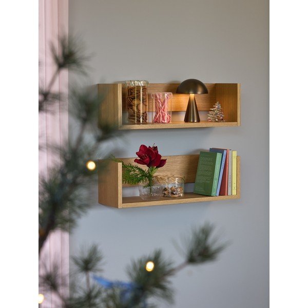 Polica v dekore duba v prírodnej farbe 64 cm Gap – Hübsch-image-4